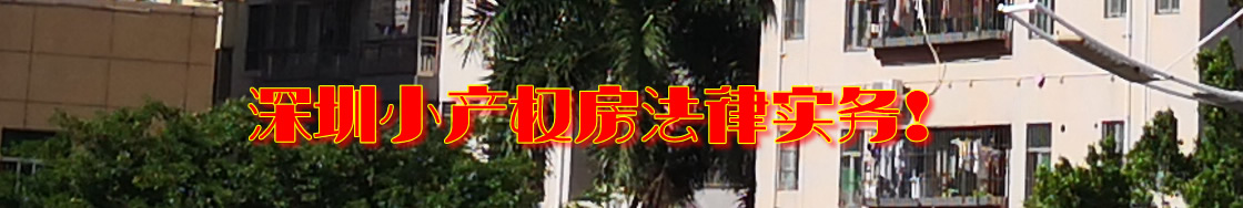 深圳小产权房买卖律师实务专题